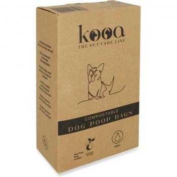 kooa bolsas biodegradables para heces - 15 rollos con 15 bolsas