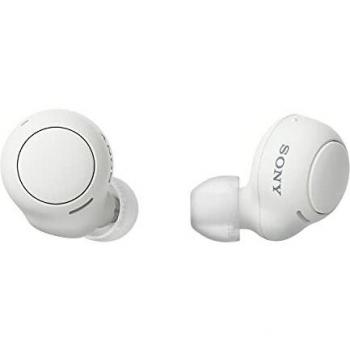 Sony WF-C500 - Auriculares True Wireless, Hasta 20 horas de autonomía con funda de carga, Compatible con Voice Assistant, Micrófono incorporado para llamadas telefónicas, Conexión Bluetooth, Blanco