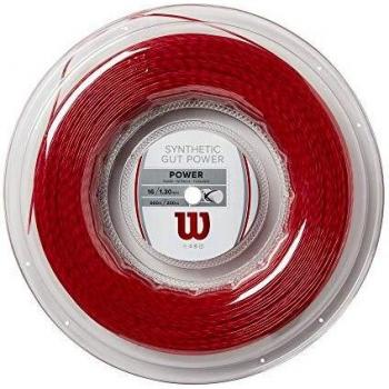 Wilson Synthetic Gut Power Tennis String Reel 200m 16g Red