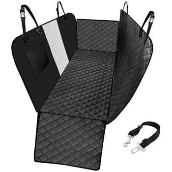 KYG Cubierta Asiento Coche Perro Alfombra de Asiento Coche Mascota con Ventana de Malla Visible Funda Coche Perro Impermeable Protector Coche Perro Antidesliante