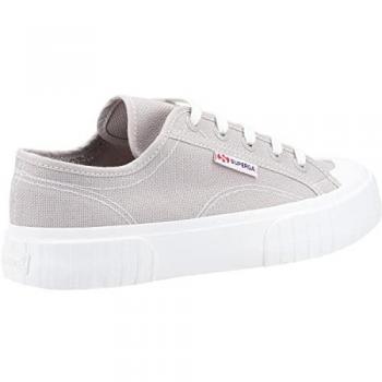 Superga 2630 Stripe Low-Cut Canvas Sneakers for Men/Women - Grey Colomba