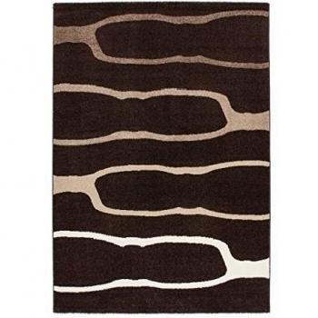 Alfombra Moderna Designer Lotus marrón beige crema diferentes tamaños Sale% 50, 80 cm_x_150 cm
