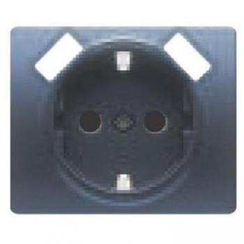 Base de enchufe schuko con USB doble acero neptuno BJC IRIS 18724-USB-AN