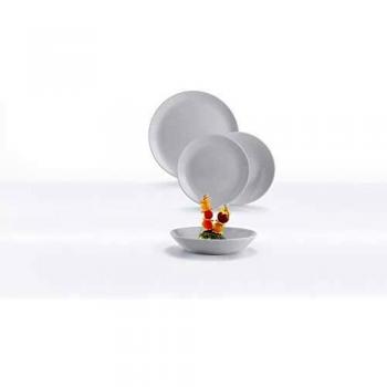 Set de Vajilla Luminarc Diwali Granit Gris 18 Piezas Vidrio Templado