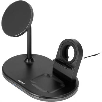 Estación de Carga Inalámbrica 3 en 1 MagCharge Multi - Compatible con MagSafe - Carga Rápida 15W - para Apple iPhone, AirPods y Apple Watch