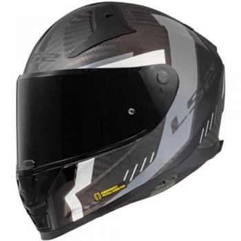 Casco Moto Integral LS2 FF811 VECTOR II CARBON GRID Negro Mate-Gris 3XL