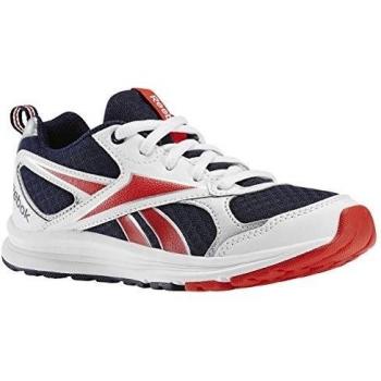 Reebok Almotio RS Zapatillas de deporte, Niños, Blanco / Azul / Rojo / Plateado, 36