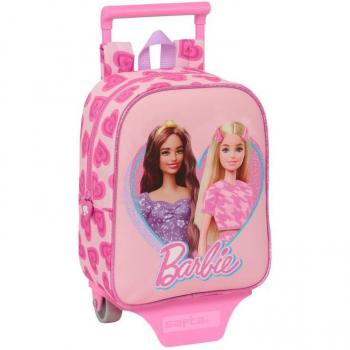 MOCHILA 232+CARRO 805 BARBIE LOVE CON DISEÑO EXCLUSIVO Y ASAS AJUSTABLES