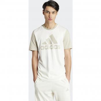Camiseta adidas Essentials Single Hombre Beige