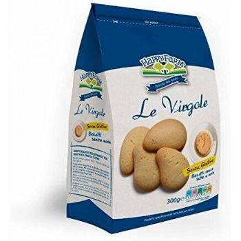 Happy Farm Le Virgole - Galletas clásicas sin gluten, 60 g