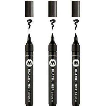 Molotow 703212 - Rotulador, Negro, 3 unidades