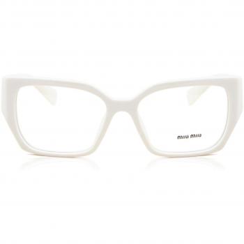 Miu Miu MU03VV 1421O1 Armazones para Mujer Blancas, Lentes Recetadas Para Mujer Blancos, Gafas Recetadas para Mujer Blancas