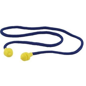 wolfcraft Tapones de protección para los oídos, reutilizables I 4872000 I Práctica protección auditiva reutilizable, con cordón