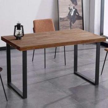 Mesa de Comedor Natural Patas en U Madera de Roble Sostenible