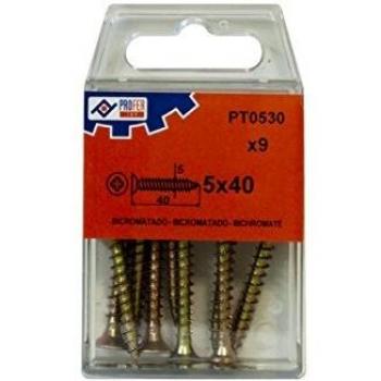 PROFER TOP - Tirafondo C/Plan Pozi Bic C/9 Profer Top 5X40 Mm