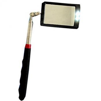 Espejo de inspección telescópico con luz LED 360 swive para mayor visión general herramientas