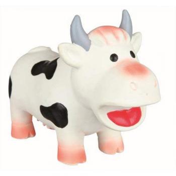 Juguete para perros en forma de Vaca de Látex, 19 cm