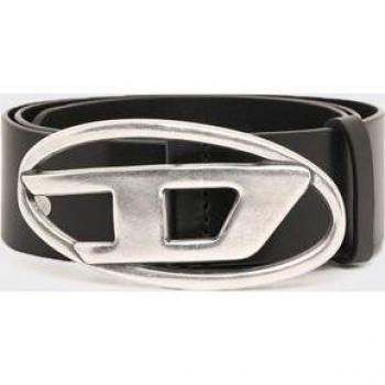 Cinturón DIESEL Oval D-Logo de Cuero Negro para Hombre Talla 105 cm