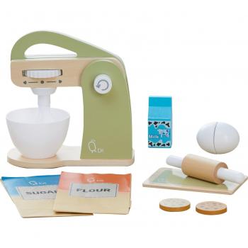 Teamson Kids Little Chef Frankfurt Wooden Mixer Play Kitchen Accessories, Green