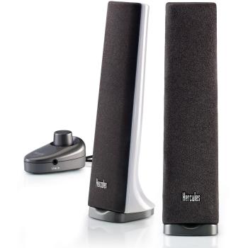 Hercules XPS 2.0 40 Slim Altavoces 2.0, 5W, Blanco
