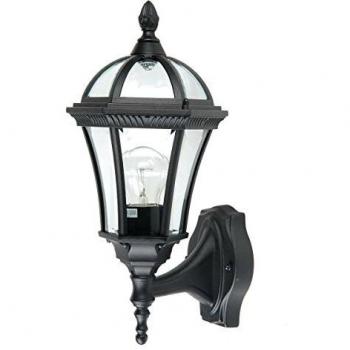Farol de Pared Exterior Ledbury 1 Luz Negro IP44 E27