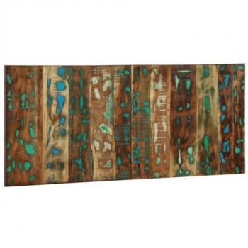 Cabecero de cama multicolor 120 cm madera maciza reciclada