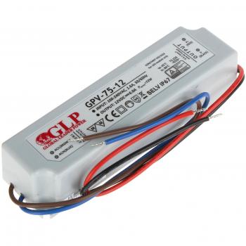 Fuente de alimentación estanca LED 12V 6A 75W IP67 GLP