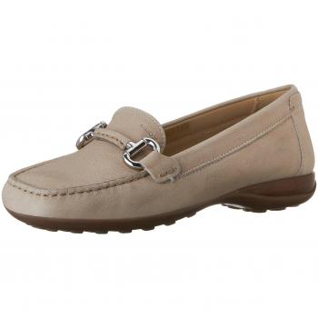Geox Donna Euxo, Mocasines para Mujer, Beige