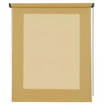 Estor Enrollable Translúcido Amarillo 140x250 cm con Tejido Térmico para Ventanas y Puertas, Aporta Privacidad y Tamiza la Luz