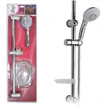 Barra de Ducha Deslizante con Ducha de Mano Regulable Modelo Milán - Pratiko 048