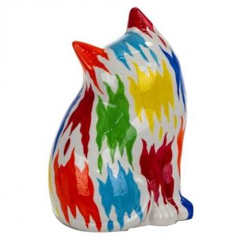 Figura Decorativa Gato Signes Grimalt - 29x16x20 cm, color azul