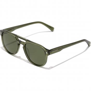 HAWKERS DIVER POLARIZED Gafas de Sol Unisex con Montura Aviador Verde y Cristal Polarizado, Talla Única