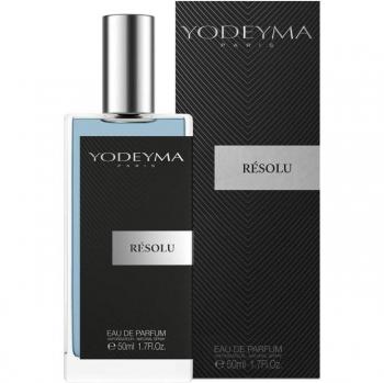 Yodeyma - Perfume de Hombre Resolu 50 ml, fragancia fresca y masculina, ideal para uso diario, con notas cítricas y amaderadas, presentación en frasco de 50 ml
