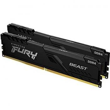 Kingston FURY Beast 32GB DDR4 2666MHz CL16 Kit de Memoria para Ordenadores de Sobremesa, Negro (2x16GB) KF426C16BBK2/32