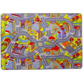 misento 293304 Kids zona alfombra/mapa de la calle, 200 x 200 cm