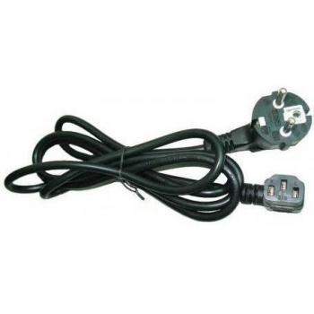 Gembird PC-186A-VDE - Cable de alimentación С15, 1.8m, 10A, Color Negro