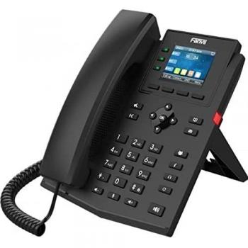 Fanvil X303P IP Phone Black 4-Line LCD SIP with PoE without PSU