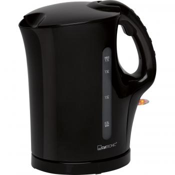 Hervidor de Agua Eléctrico Clatronic WK 3445, 1.7 Litros, 2200W, Inalámbrico con Apagado Automático y Filtro de Cal Extraíble, Color Negro