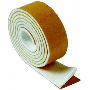 Brinox B62740B Deslizadores Fieltro, Blanco, 25 mm x 1 m