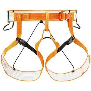 PETZL Altitude Arnés de Escalada, Unisex, Naranja/Blanco, S-M