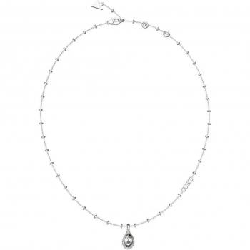 Collar Lollipop de acero plateado Guess