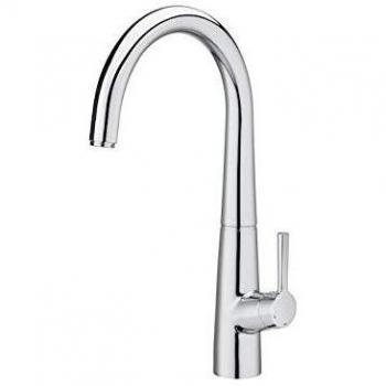 Roca A5A842AC00 Mezclador Cocina, Syra, Cold Start, Caño en U, Cromo