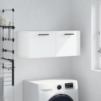 Mueble de pared blanco 80x36,5x35 cm madera multicapa