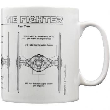 Pyramid International Star Wars Taza Tie Fighter Sketch
