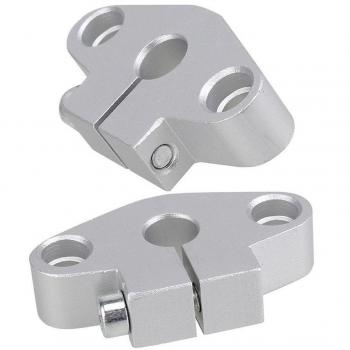 2 PCS SHF8 8 mm de aluminio de Rod Holder guía lineal Rail eje de soporte de cojinete CNC