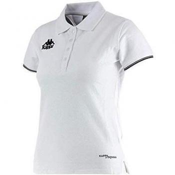Kappa Andria Ss Polo Piqué, Mujer, Blanco, XL