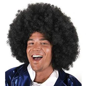 Party Fiesta Peluca Afro 70 Negra