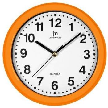 Reloj de pared Lowell 00710O Justaminute Naranja 25 cm