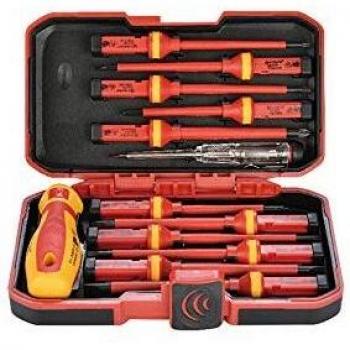 Movilideas - Juego de destornilladores PROFESIONAL para electricistas aislamiento 1.000 V. de SEGURIDAD