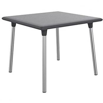 Resol Mesa Cuadrada New Flash 90x90 Arena - Ideal para jardín, terraza, balcón, salón, cocina y comedor; diseño ligero y multiusos; capacidad para 2-4 personas